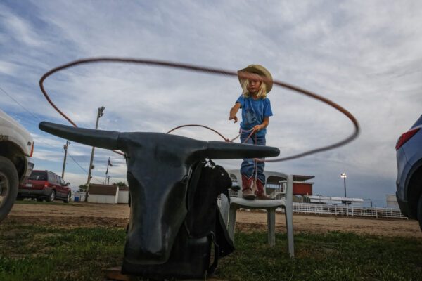 The beef culture comes alive during Beef Empire Days in Garden City, Kansas. The High Plains culture of cowboys and beef queens are is where a girl can rope a sculpture of a steer and dream of being a cowgirl out on the range.
