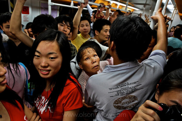 Subway Crowds | Urbanization | Guangzhou, China
There is a reason Guangzhou is the first city in China to reach first world status in 2008. Everyone in GZ (outside of the migrant population) is making an average of $830 a month. Money has approximately four times more buying power in China than the United States.  So that $830 a month is actually $3320 a month in our economy. That is the same buying power on average as citizens have in Texas, Oklahoma, and New Mexico.
 
 
